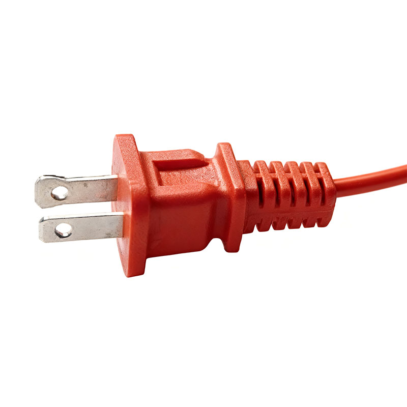 Palam Rata 2 Pin Amerika Standard Kord Kuasa Bulat 2 Pin